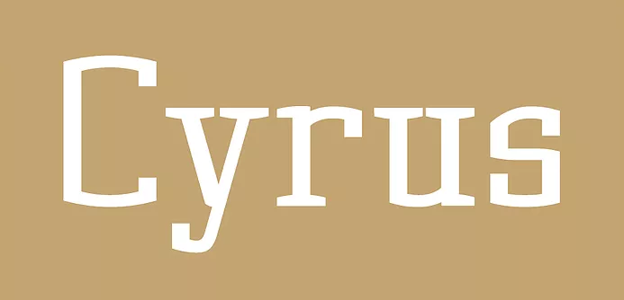 Example font Cyrus #1